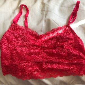 Hot Pink Lace Bandeau